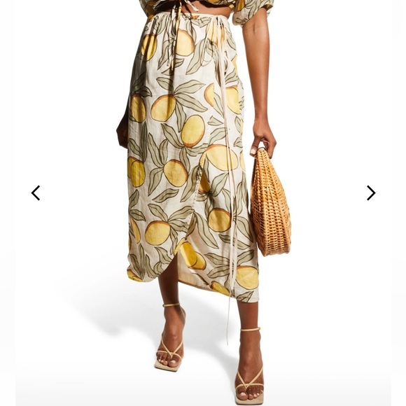Rebecca Taylor Dresses & Skirts - Rebecca Taylor Lemon Tree Tulip Wrap Skirt Large New